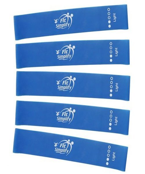 A set of loop resistance bands (light to heavy)